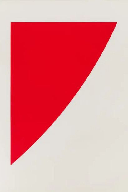 Ellsworth Kelly, Red curve (radius of 8′), 1973-75. Courtesy of Susan Sheehan Gallery