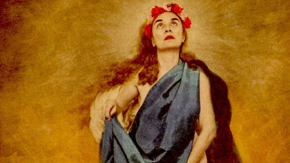 Detalle de «Con flores a María» , de Charo Corrales