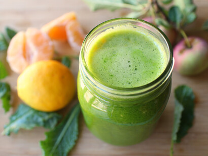 Spinach and orange juice