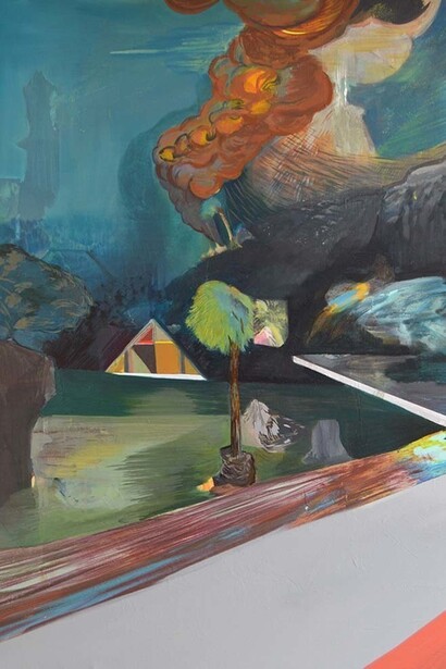 Merlin Ramos, Memory Lands, 2015, 66 x 102 cm, Oil on Linen
