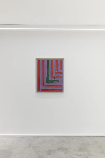 Jonathan Lasker, A survey of the maquettes 1986-2026, exhibition view. Courtesy of Maruani Mercier