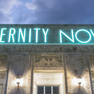 Sylvie Fleury. Eternity Now. Courtesy of The Bass