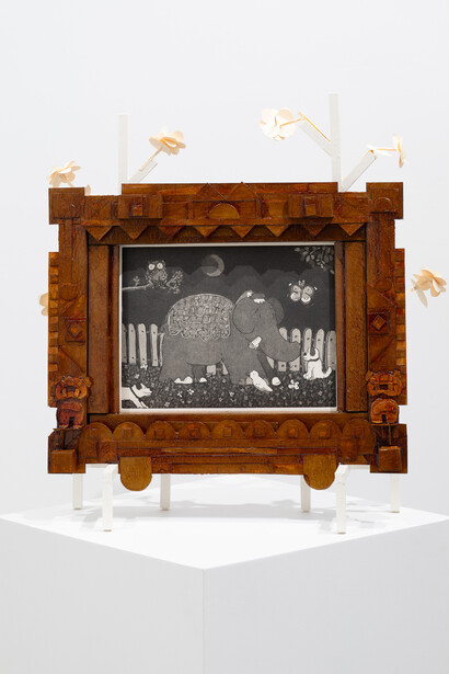 Jeffry Mitchell, Winter moon, 2025. Courtesy of PDX Contemporary Art 