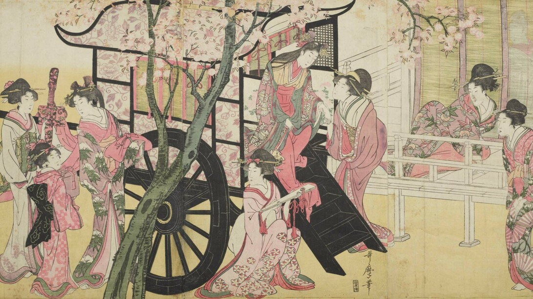 Utamaro, exhibition painting. Courtesy of National Museum