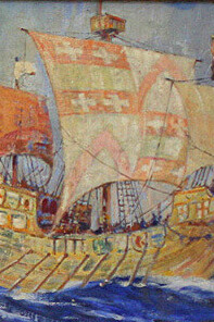 La Niña, una de las tres carabelas de Colón en su primer viaje a las "Indias"