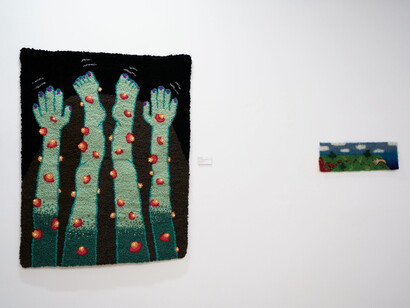 Various artists, A journey to the center of the Earth, exhibition view. Courtesy of Anca Poterașu Gallery
