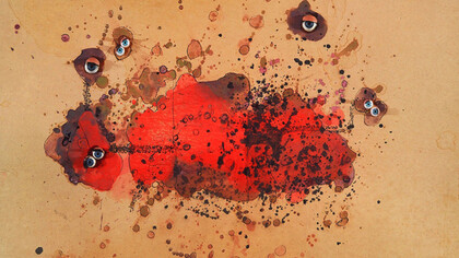 Carol Rama, Bricolage occhi, 1967