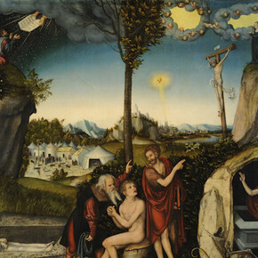 Lucas Cranach the Elder, Law and Grace, 1529. Národní galerie v Praze / Nationalgalerie Prag