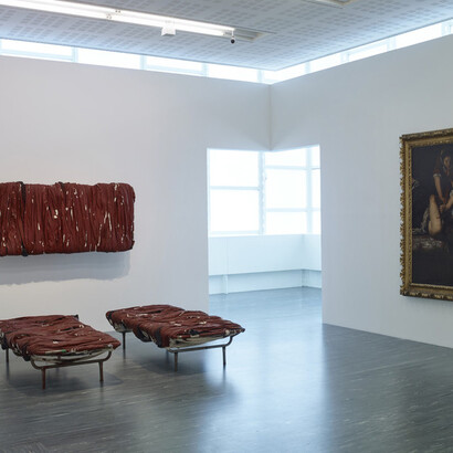 Ausstellungsansicht Schlaflos,
Foto: Gregor Titze, © Belvedere, Wien