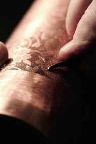 Engraved copper roller 