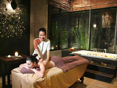 Disfrutando de un masaje en Tailandia