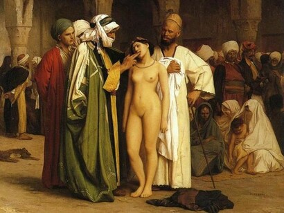 Más sobre la oferta y la demanda según Jean-Léon Gérôme: «Mercado de esclavos» (1866)