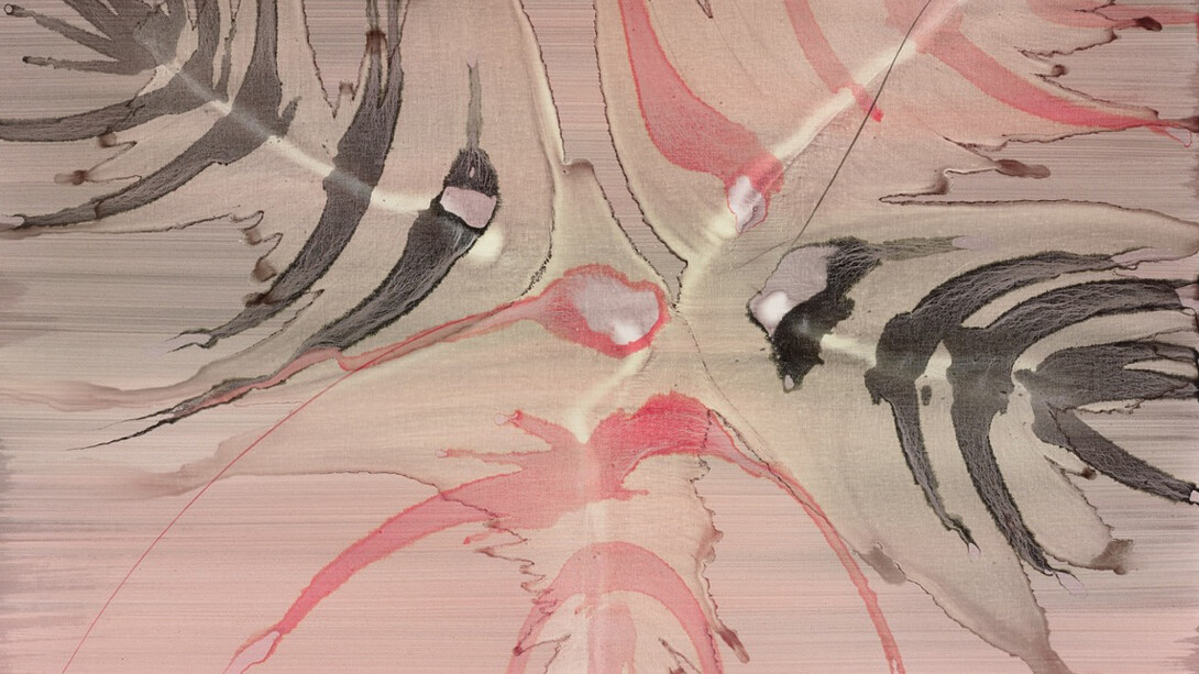 Tatjana Valsang, Sandbank, 2010, acrylic on canvas, 170 x 220 cm