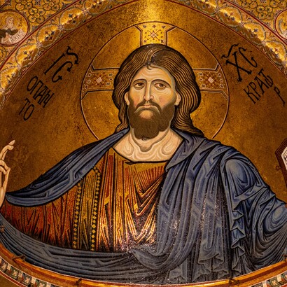 Cristo Pantocratore del Duomo di Monreale, Italia