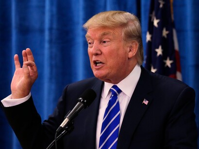 El candidato republicano Donald Trump