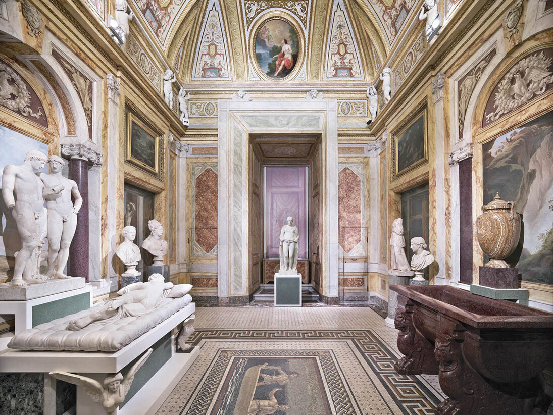 Candida Höfer, Villa Borghese Roma X, 2012, Lightjet print, 180 x 190 cm (70 7/8 x 74 3/4 in.), Edition of 6, © Candida Höfer, courtesy of Ben Brown Fine Arts
