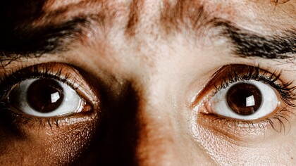 A man's eyes suffering from anxiety; how to face it