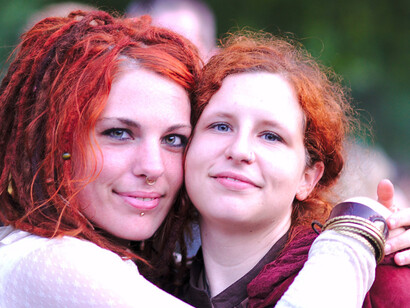 Two redhead girls