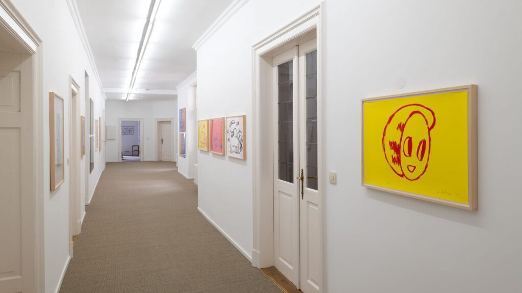 André Butzer, exhibition view. Courtesy of Galerie Christine Mayer