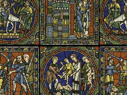 Monografia da catedral de Chartres, Litografia cromada do vitral: A vida de Jesus, Paris, Imprimerie impériale, 1867. Outra possibilidade é que esses mitos refletem arquétipos psicológicos e espirituais comuns à humanidade. O conceito de um salvador que se sacrifica pela humanidade pode ser uma necessidade simbólica presente em diversas culturas