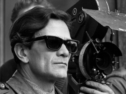 Pasolini durante un rodaje