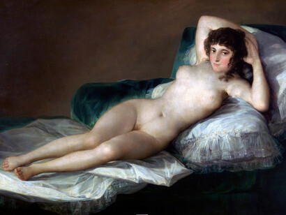 La maja desnuda, 1795-1800, óleo sobre lienzo, Museo del Prado, Madrid, España