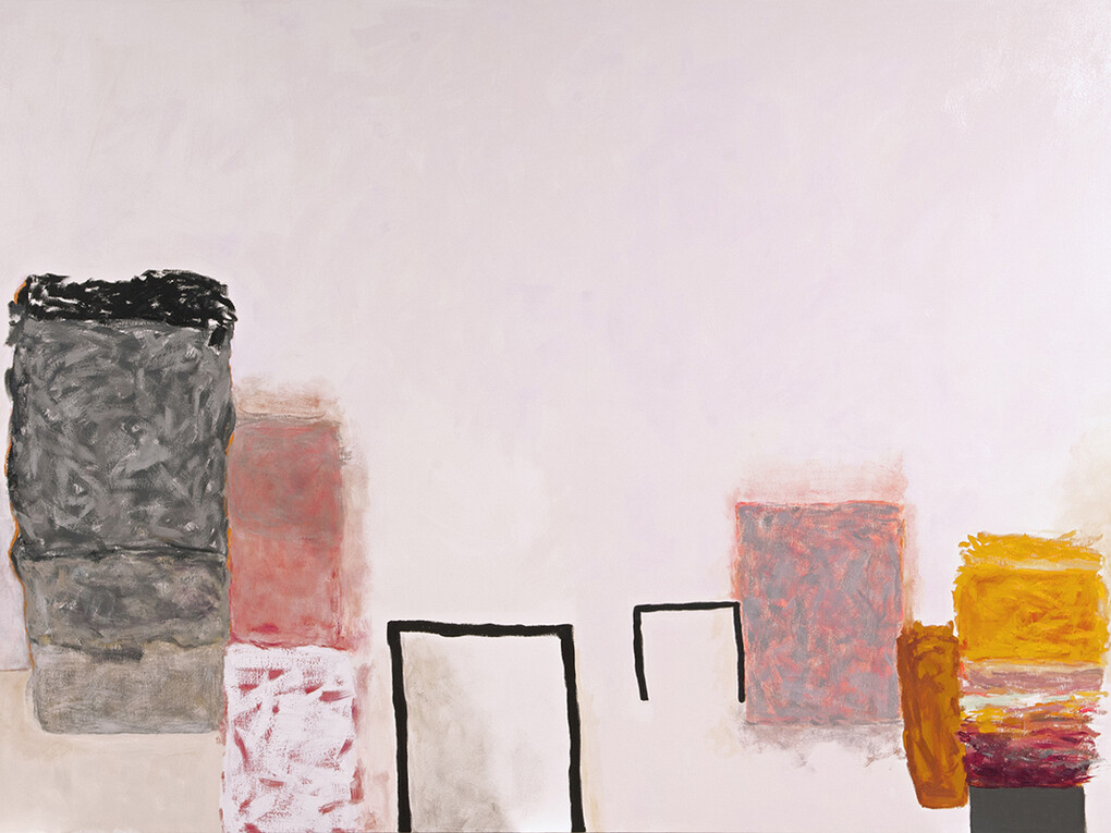Rocio Rodriquez, Neither here nor there, 2015, oil on canvas, 72 x 111 in