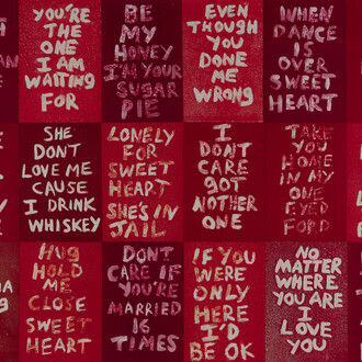 Hock E Aye Vi Edgar Heap of Birds, Sweetheart songs, 2017–18. Courtesy of the University Art Museum