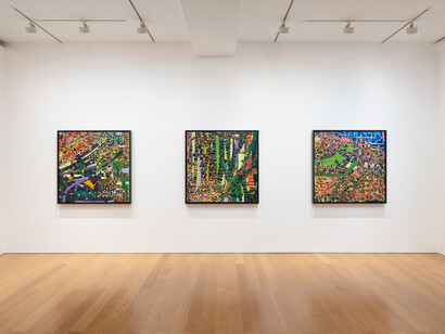 Rick Lowe, Harbour fragments, exhibition view. Courtesy of Gagosian