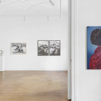 Verschiedene Künstler, Popcorn und saure gurken, ausstellungsansicht. Mit freundlicher genehmigung der Galerie Kornfeld