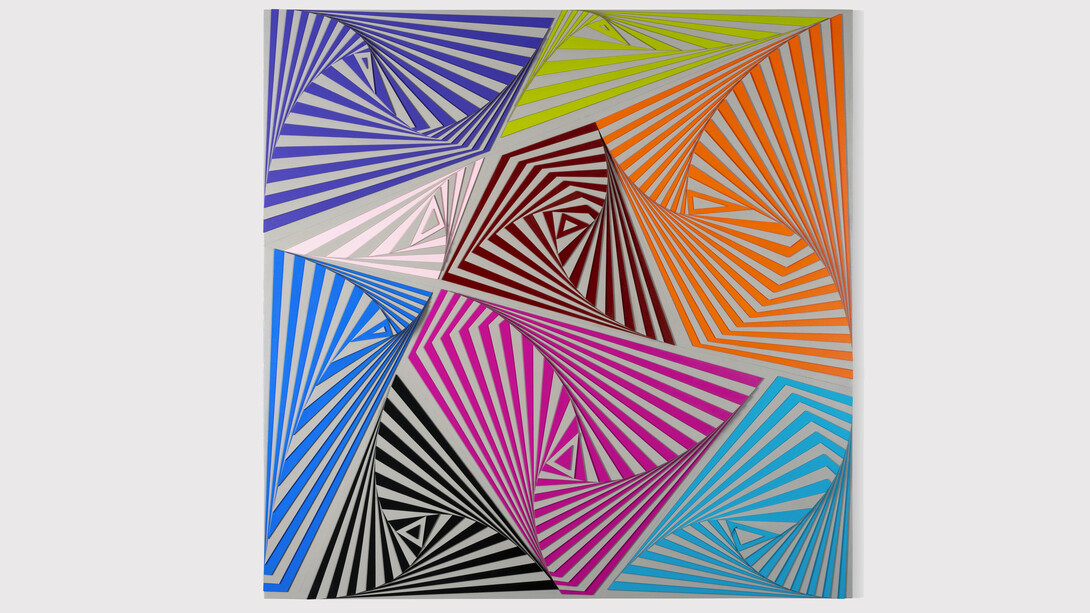 Bubbles, Wall Sculpture Wood, 120 x 120 cm. Courtesy of the artist and Mash Gallery