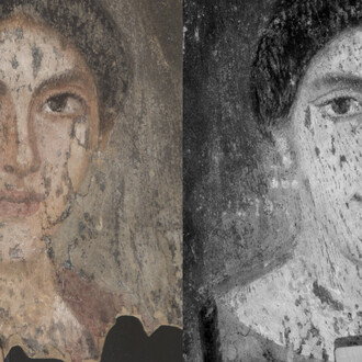 Paint the Eyes Softer. Courtesy of Northwestern Block Museum of Art