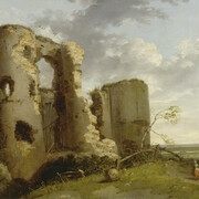 John Hamilton Mortimer, West Gate of Pevensey Castle, Sussex, between 1773 and 1774, oil on canvas, Yale Center for British Art, Paul Mellon Fund
 