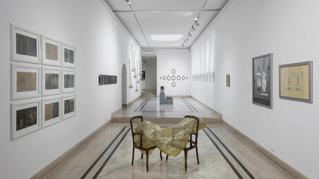 Silvia Giambrone, I lie, exhibition view. Courtesy of Richard Saltoun Gallery