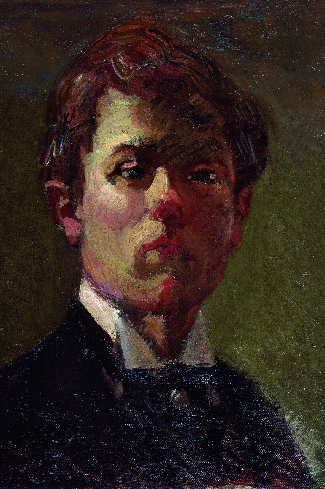 Raoul Dufy, Retrato del artista, 1898, óleo sobre lienzo, 39 x 30 cm, Centre Georges Pompidou, Musée national d'arte moderne, en depósito en el Musée Eugène-Boudin, Honfleur. ©Raoul Dufy / VEGAP / Madrid, 2015