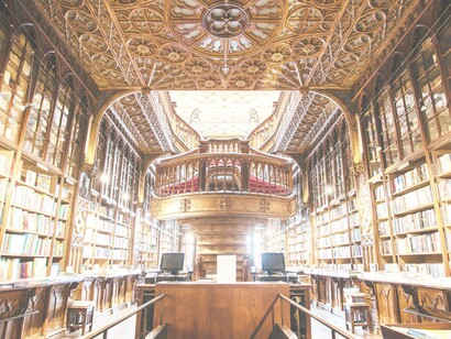 Where all the great published books go, in Livraria Lello