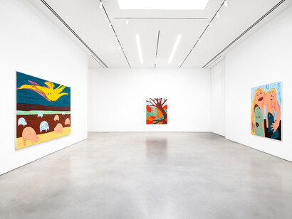 Nicola Tyson, I am a teapot, exhibition view. Courtesy of Petzel Gallery