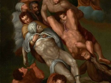 Il Giudizio universale ritrovato a Ginevra, presunto Michelangelo
