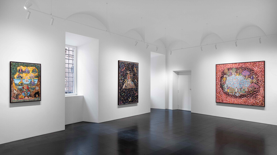 Bram Demunter, Swift as a whirlwind, through the marble sky, exhibition view. Courtesy of Tim Van Laere Gallery 