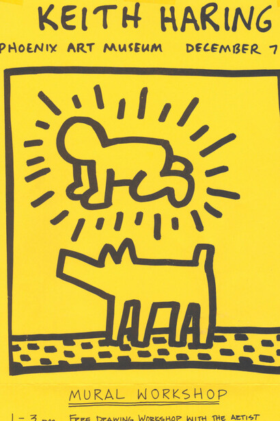 Keith Haring, La colección. Keith Haring, pintura en exposición. Cortesía del Phoenix Art Museum