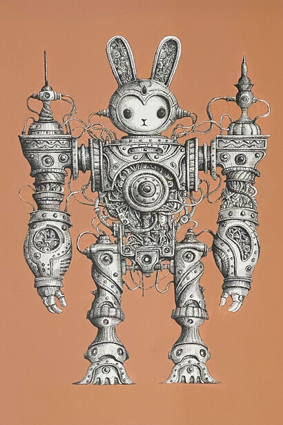 Ömer Faruk Yaman, Anima machina. Courtesy of Pg Art Gallery