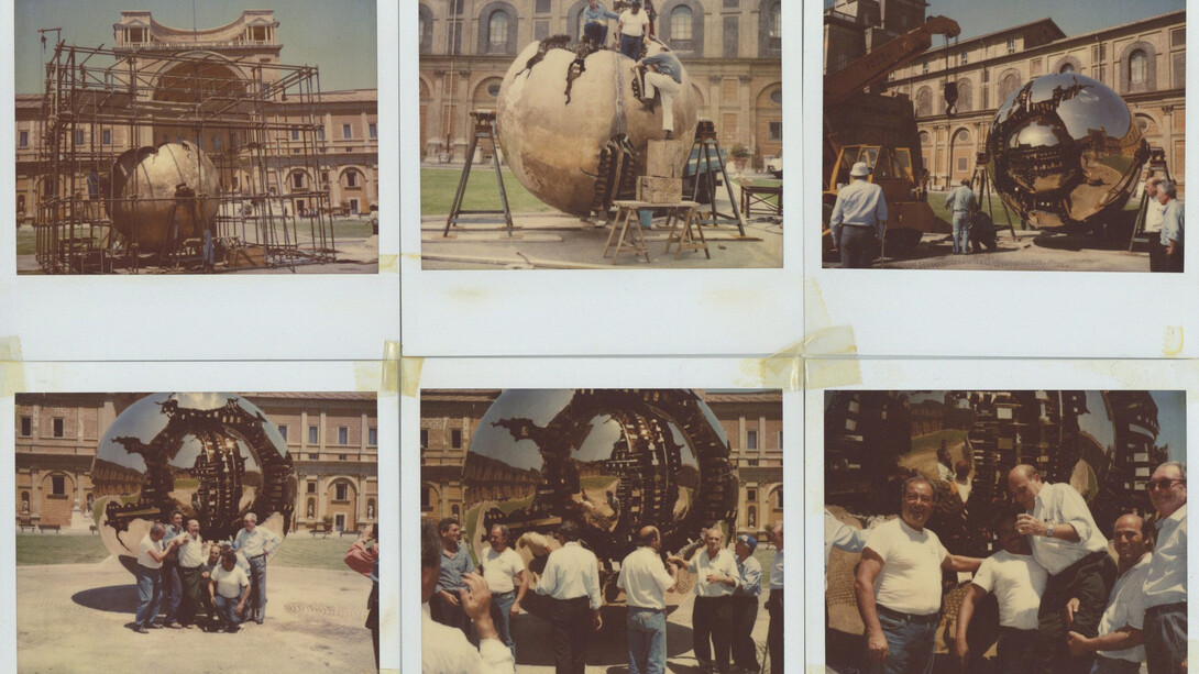 Open studio #3, Arnaldo Pomodoro. La sfera, foto della mostra. Per gentile concessione della Fondazione Arnaldo Pomodoro