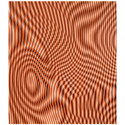 Fabián Burgos, Orange Optic, 2021, acrylic on canvas, 61 2/5×53 9/10×1 1/5 inches. Courtesy the artist and Pablo Bogdan Gallery
