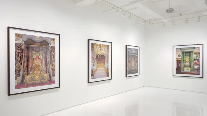 David Leventi, Perchance to dream: royal and noble bedchambers, exhibition view. Courtesy of Rick Wester Fine Art
