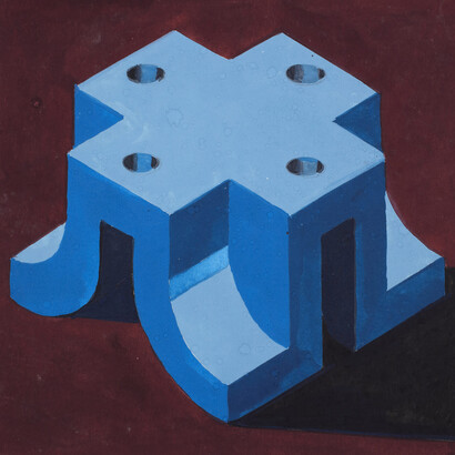 Robert Cottingham, Study for component I, 2006. Courtesy of Galerie Vallois