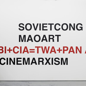 Liam Gillick, The Thought Style Meets The Thought Collective, exhibition view, first floor gallery, room 2, Maureen Paley, London, 2015 © Liam Gillick, courtesy Maureen Paley, London