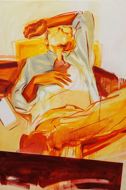 Birhane Worede, A screen world (detail), 2024. Courtesy of Montague Contemporary