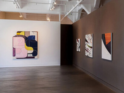 Various artists, The shape of looking, exhibition view. Courtesy of Haines Gallery