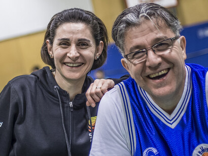 Coaches Jinan Hdaya and Elias Bahde