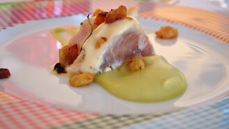 Moreno Cedroni. Roast beef di tonno bianco